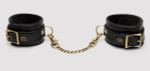 Черные оковы на ноги bound to you faux leather ankle cuffs