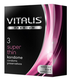 Ультратонкие презервативы Vitalis Premium Super Thin