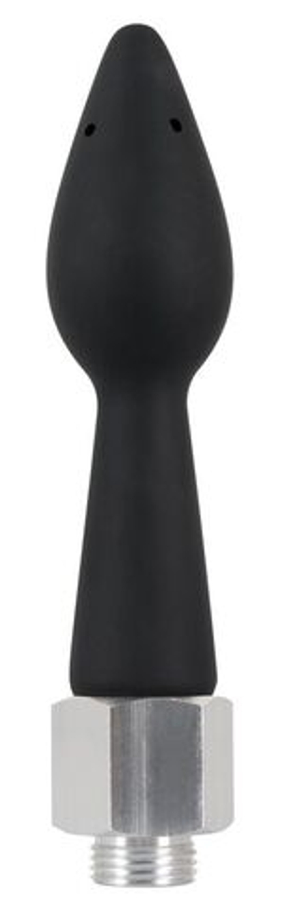Чёрная анальная насадка для душа anal douche rear splash