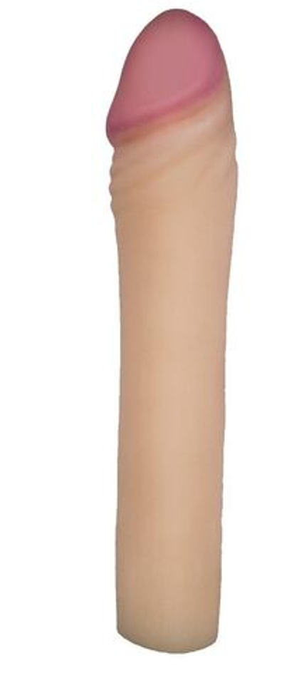 Телесная насадка-удлинитель из неоскин - 20 см.