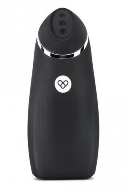 Черный перезаряжаемый мастурбатор для мужчин Pink Vibe