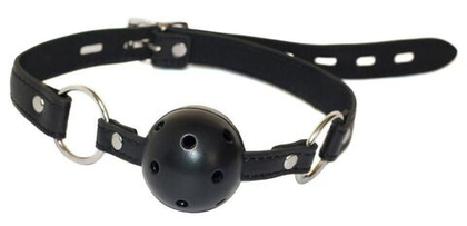 Черный кляп-шарик  love spell