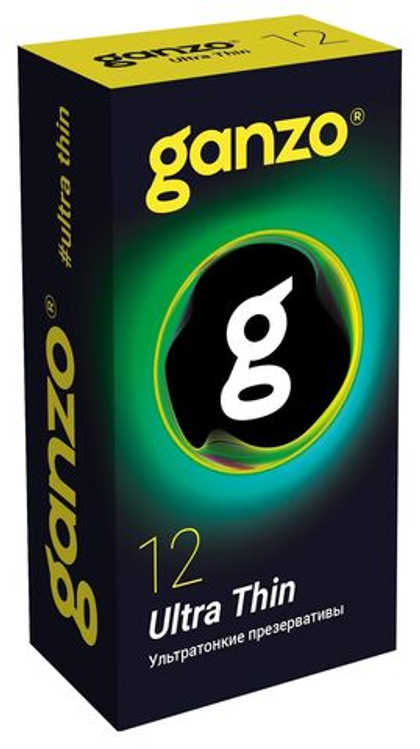 Прозрачные ультратонкие презервативы Ganzo Ultra thin