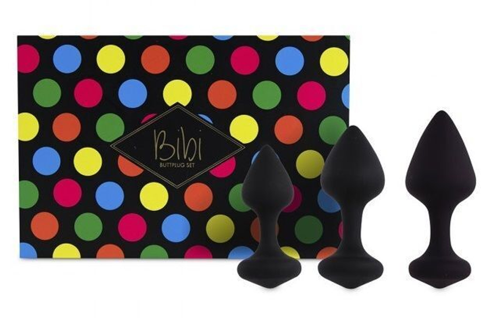 Набор из 3 анальных пробок Bibi Butt Plug Set