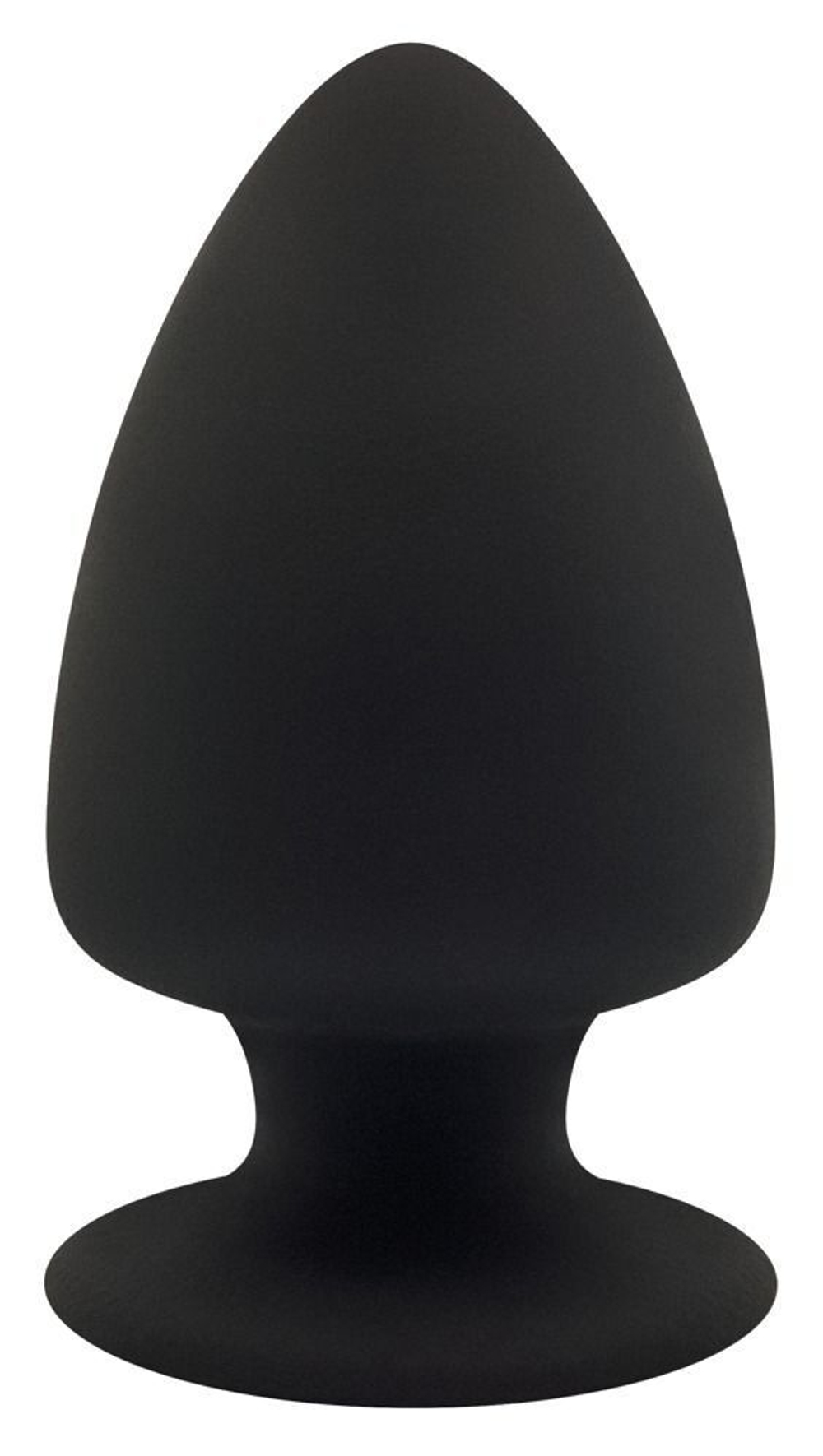 Черная анальная втулка Premium Silicone Plug