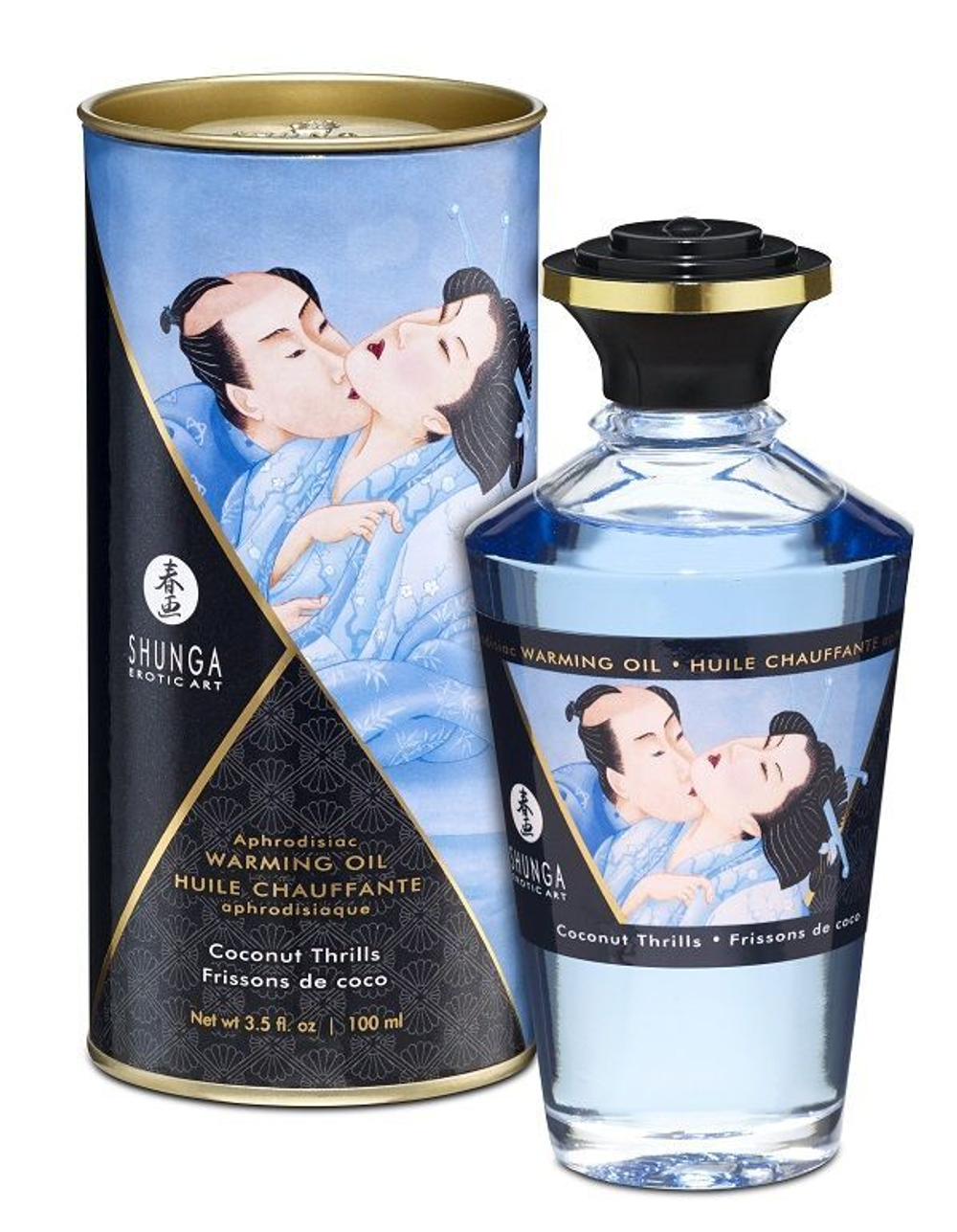 Массажное интимное масло shunga с ароматом - 100 мл.