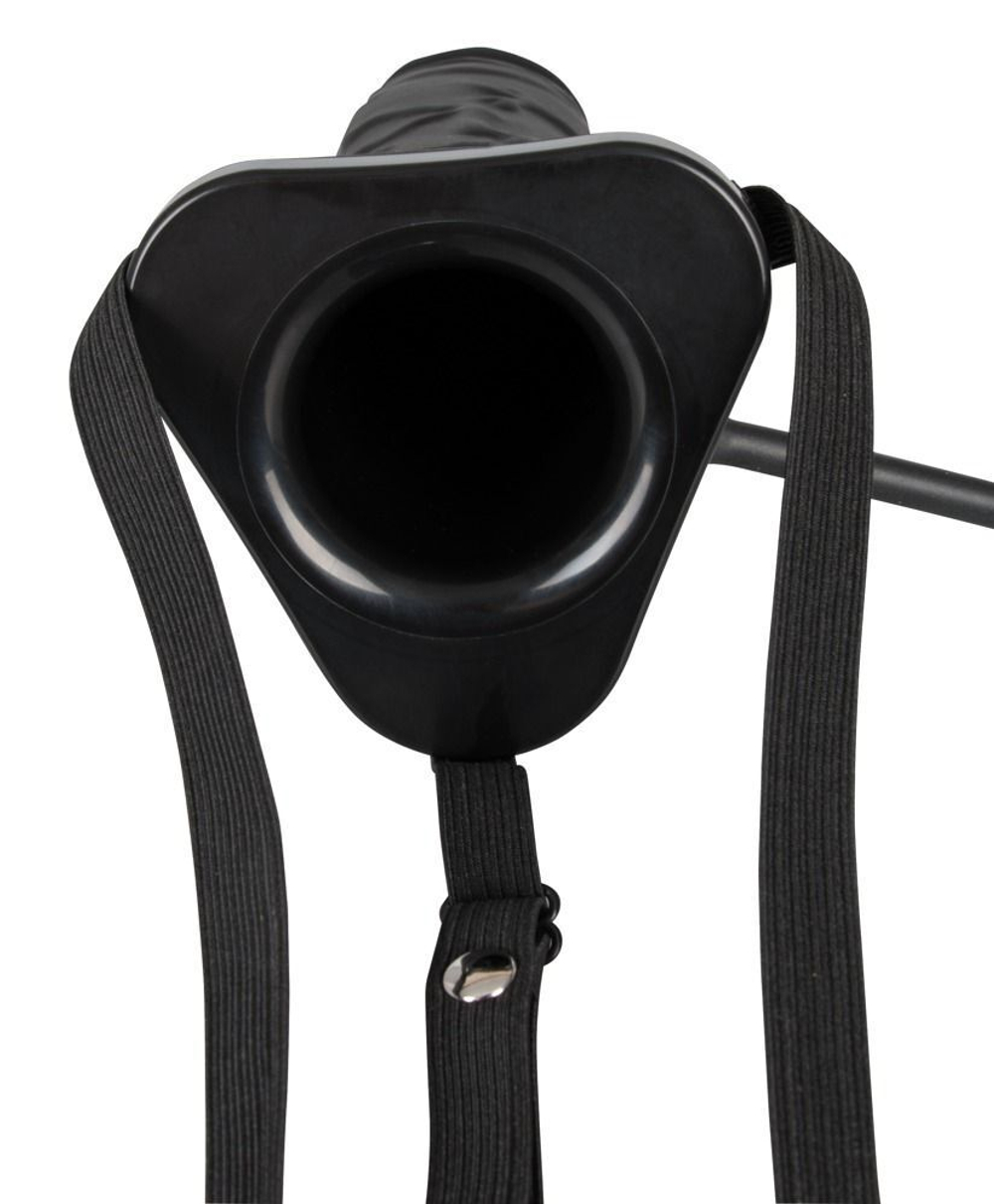 Полый страпон с эффектом увеличения inflatable strap-on - 18,5 см.