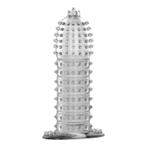 Прозрачная насадка на фаллос с закрытой головкой Penis Sleeve - 13,5 см.