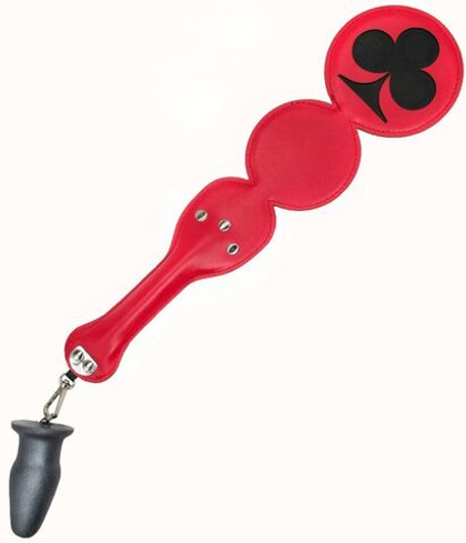 Шлёпалка  трефы  с анальным плагом