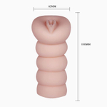 Реалистичный мастурбатор с эффектом смазки Sensual-Vortex.