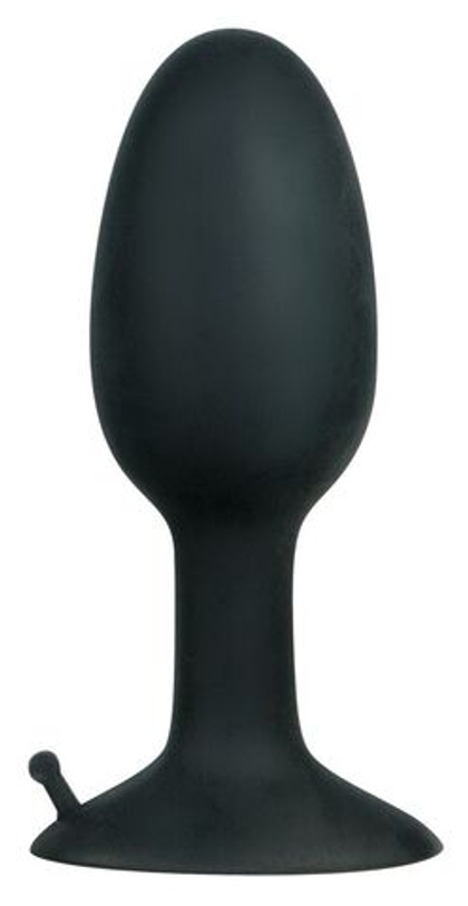 Полая анальная пробка с шариком Silicone Plug