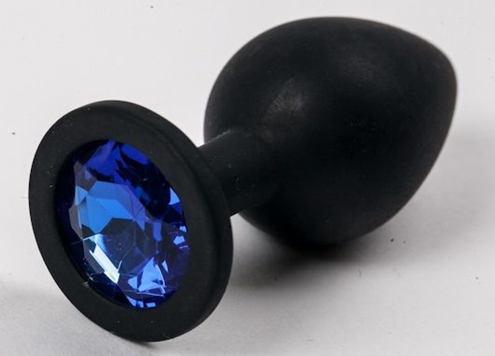 Силиконовая пробка со стразом - 9,5 см.