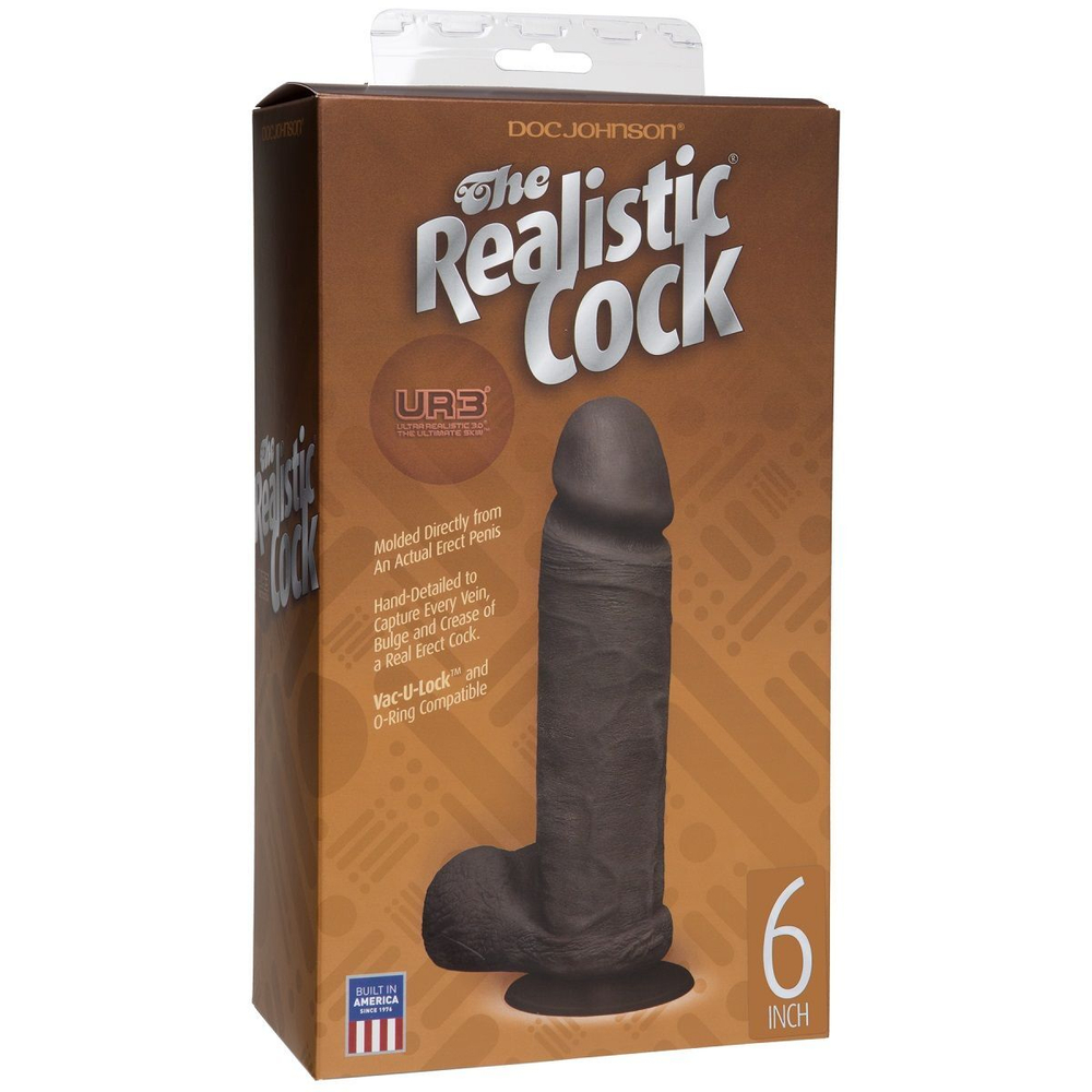 Реалистичный фаллоимитатор the realistic cock ultraskyn 6”