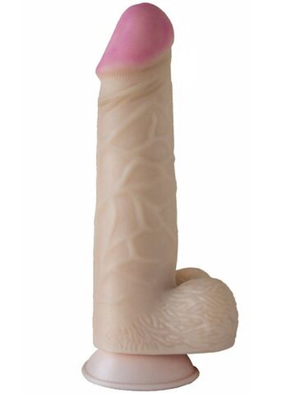 Телесный фаллоимитатор-гигант - 26 см.