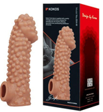 Насадка на фаллос с бугорками cock sleeve 004 size m - 15,6 см.