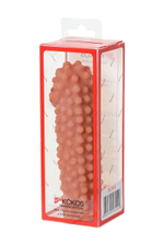 Телесная насадка на фаллос с бугорками extreme sleeve 010 s-size - 14,7 см.