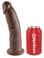 Коричневый фаллоимитатор 9  cock - 22,9 см.