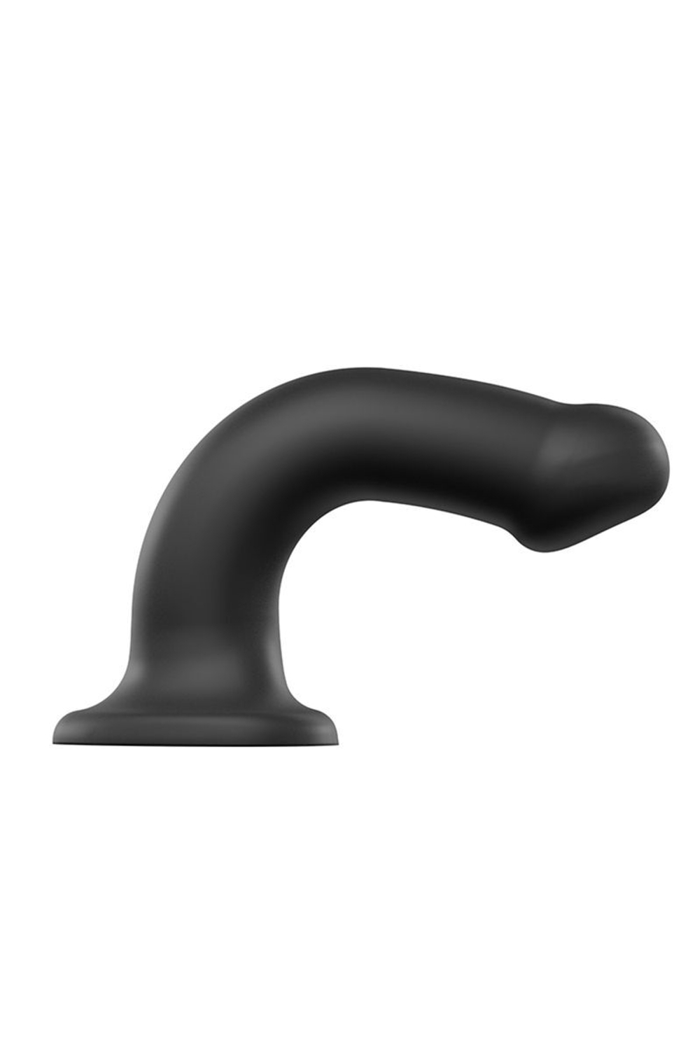 Черный фаллос на присоске silicone bendable dildo