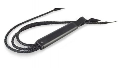 Черная кожаная плеть  элегант