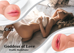 Супер реалистичный мягкий мастурбатор с вагиной и ротиком Love-Goddess.