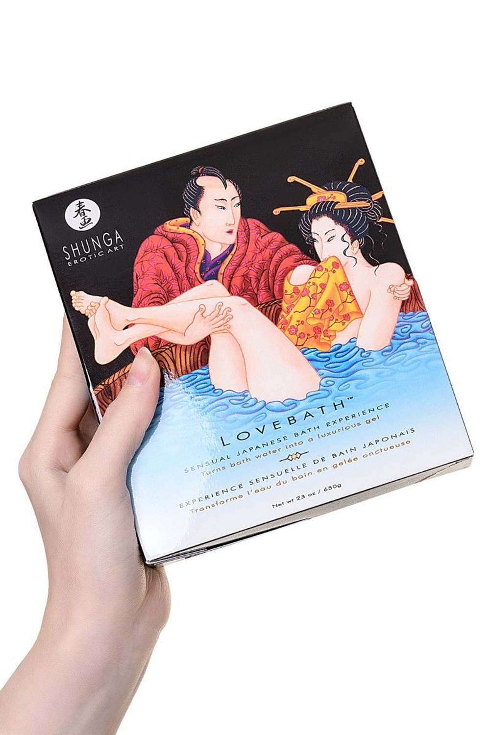 Соль для ванны lovebath, превращающая воду в гель - 650 гр.