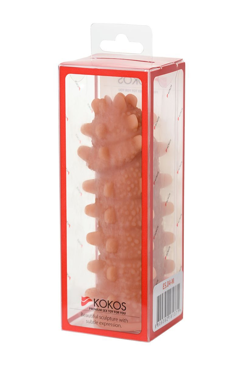 Насадка на фаллос с шипами и продолговатыми бугорками extreme sleeve 004 m-size - 14,7 см.