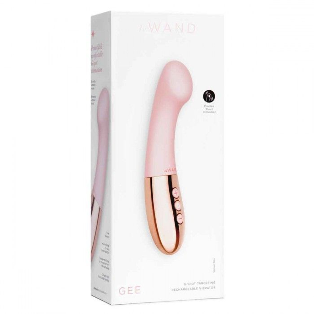 Розовый стимулятор для точки g le wand gee - 16,6 см.