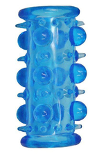 Насадка на пенис с шипами и бугорками jelly joy lust cluster clear