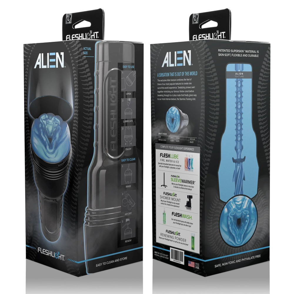 Инопланетная страсть: реалистичный мастурбатор Alien Blue