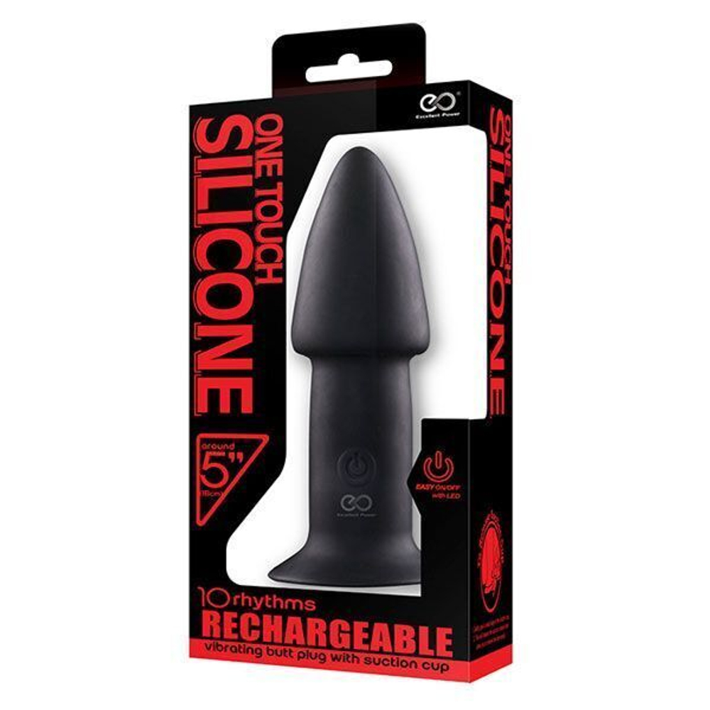 Анальный вибратор 5INCH RECHARGEABLE BUTTPLUG - 12,7 см