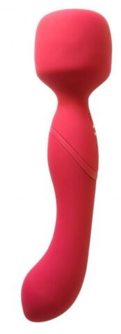 Двусторонний вибромассажер heating wand с нагревом - 22 см.