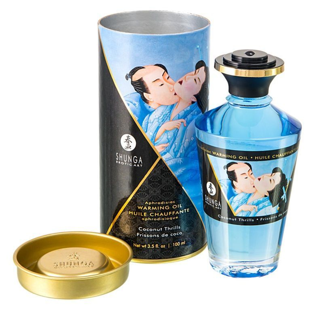Массажное интимное масло shunga с ароматом - 100 мл.