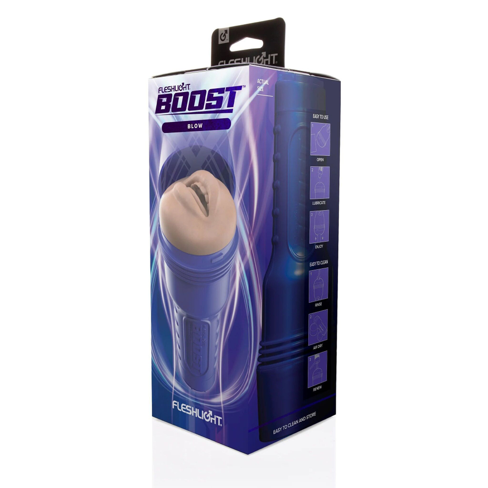 Супер реалистичный мастурбатор-колба с ротиком Fleshlight Boost Blow
