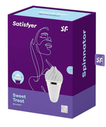 Вибратор-спиннер с лепестками satisfyer sweet treat