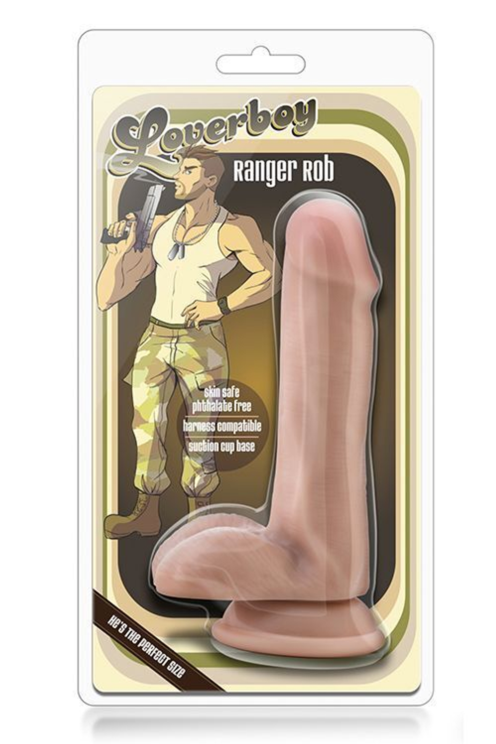 Телесный реалистичный фаллоимитатор ranger rob - 15,2 см.