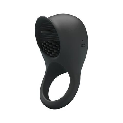 Черное эрекционное кольцо ring shaking ii