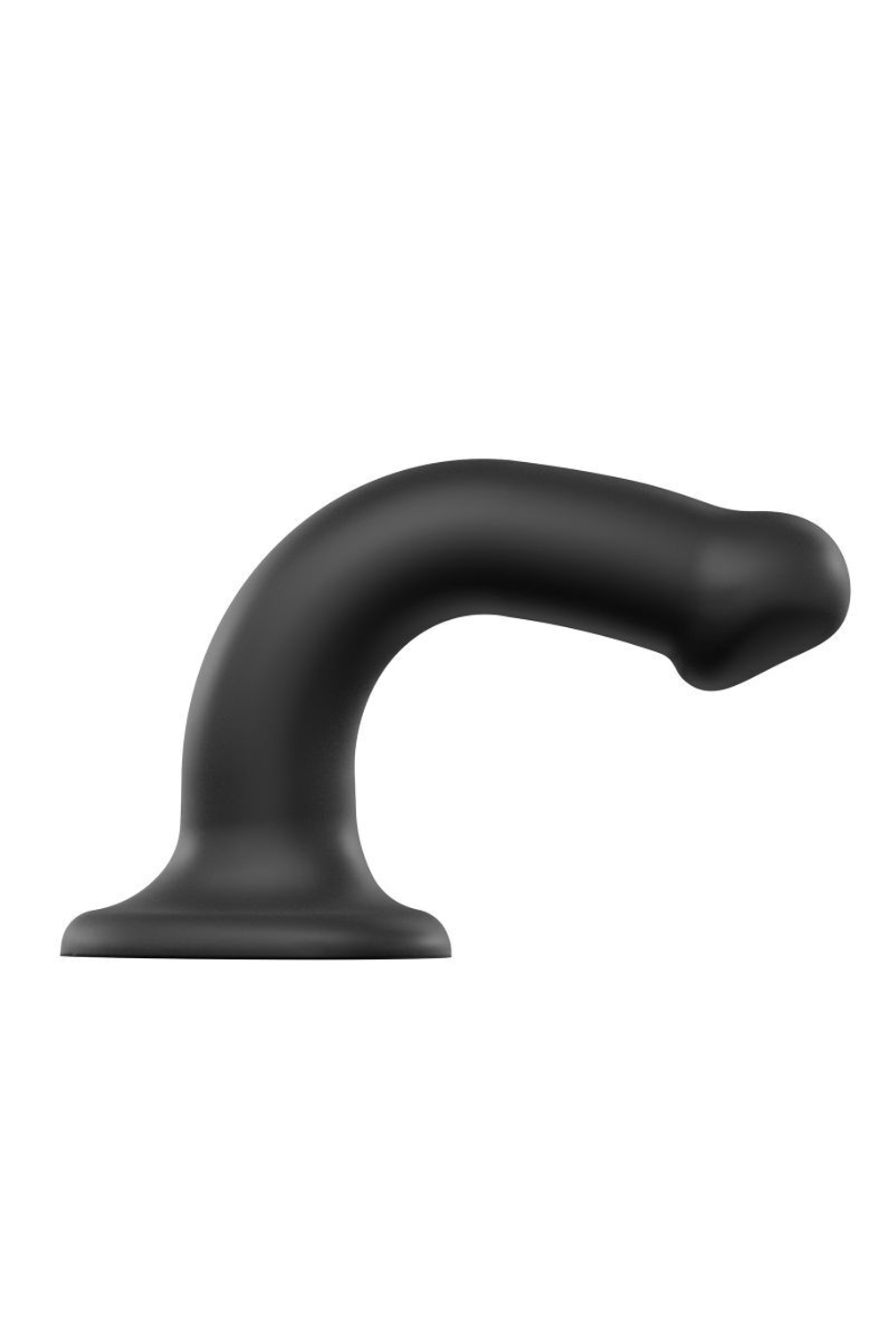 Черный фаллос на присоске silicone bendable dildo