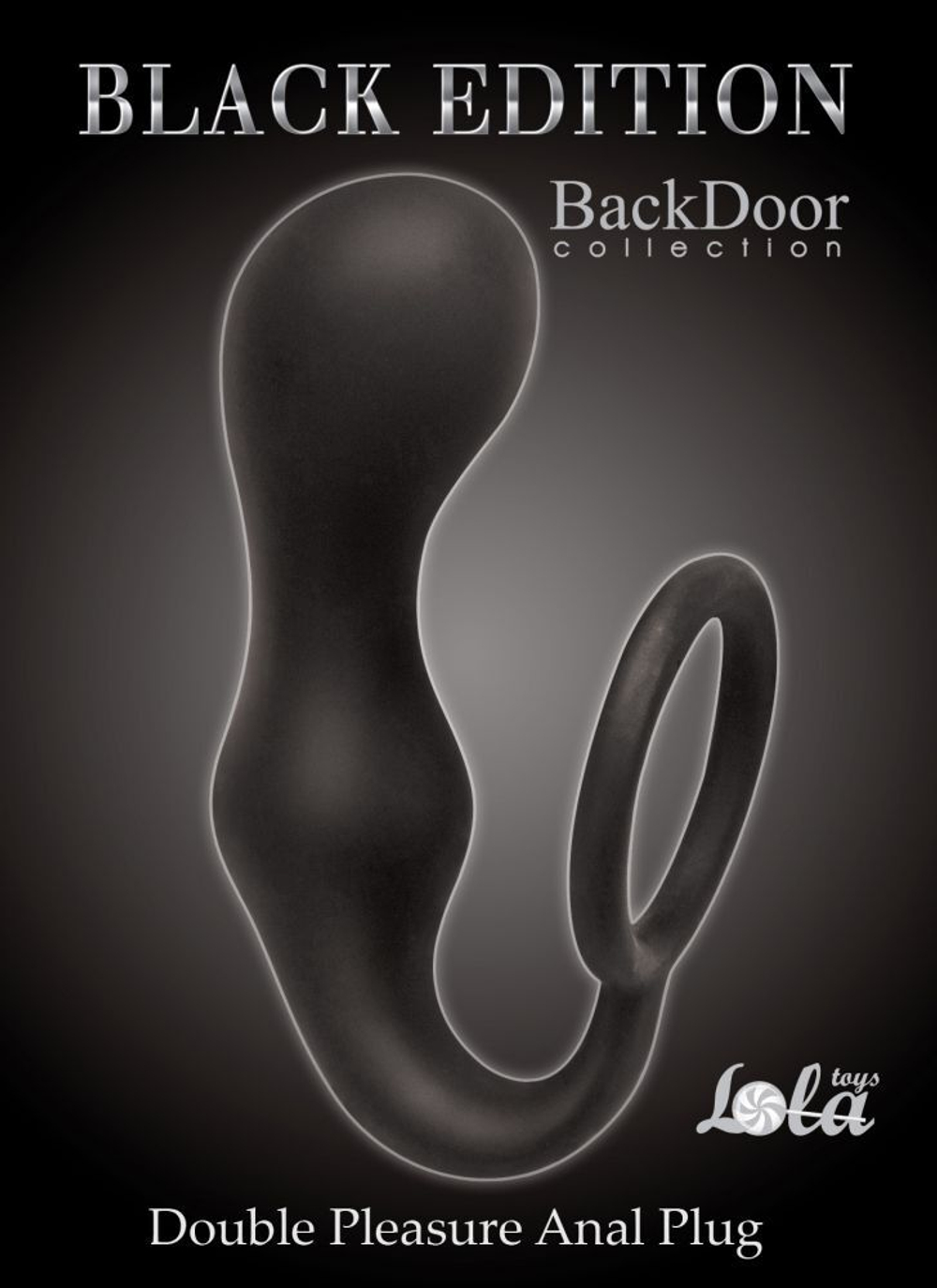 Эрекционное кольцо с анальной пробкой double pleasure anal plug