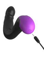 Черно-фиолетовый вибромассажёр простаты hyper-pulse p-spot massager