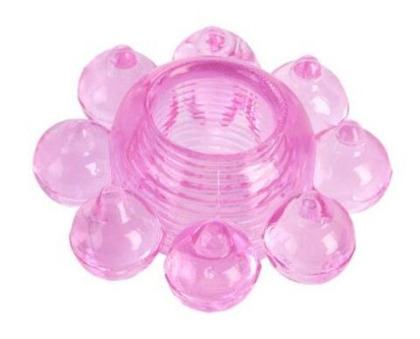 Гелевое эрекционное кольцо «Розовый цветок»