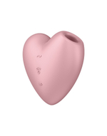 Вибромассажер cutie heart с вакуум-волновой стимуляцией