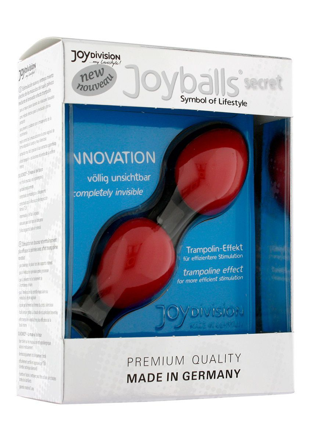Вагинальные шарики на чёрной сцепке joyballs secret