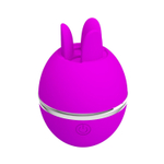 Лиловый двусторонний вибростимулятор клитора gemini ball