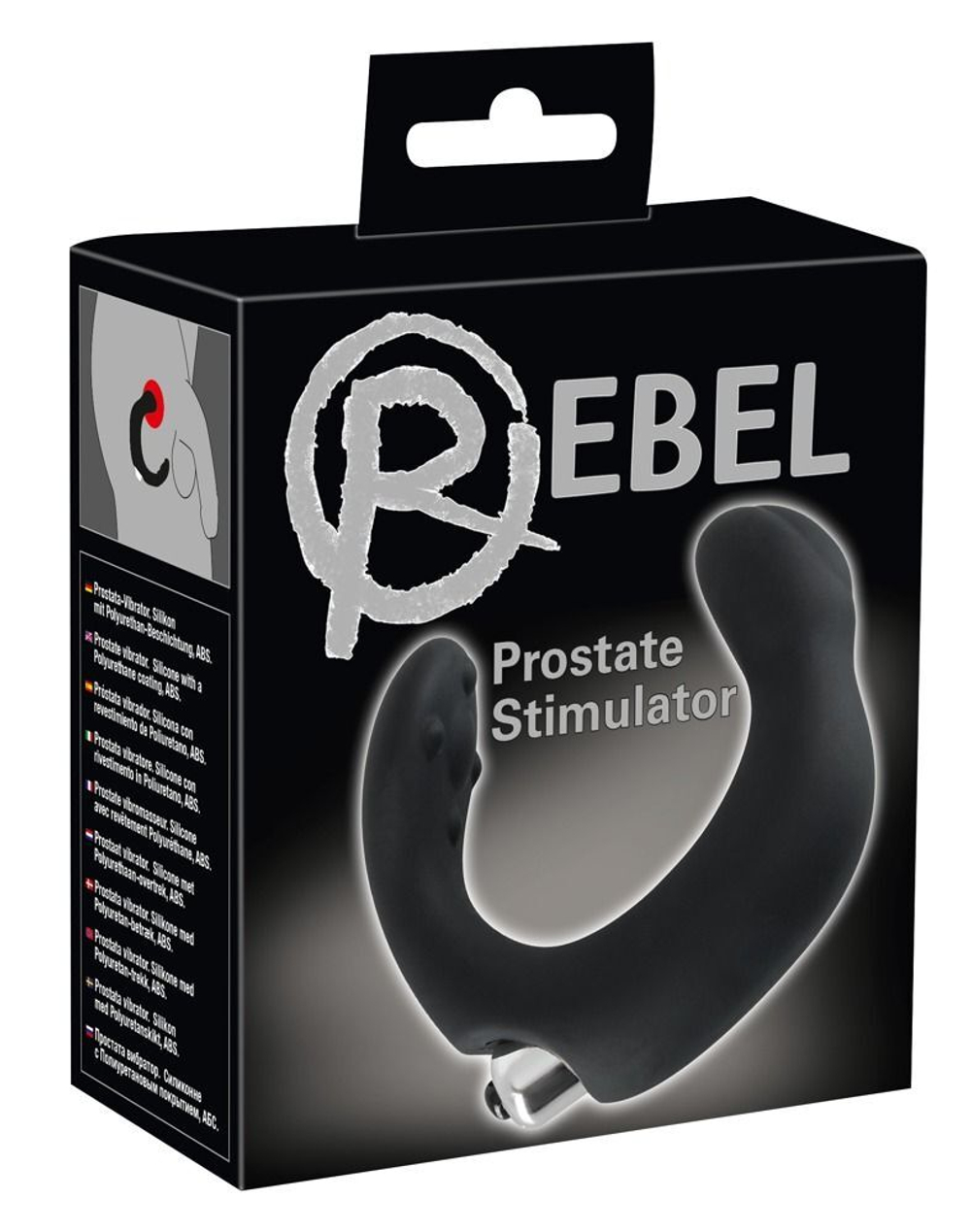 С-образный стимулятор простаты rebel с виброэлементом