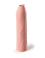 Телесная насадка-удлинитель uncut silicone penis enhancer - 17,8 см.