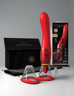 Двухсторонний вибростимулятор ultimate pleasure 24k gold luxury edition