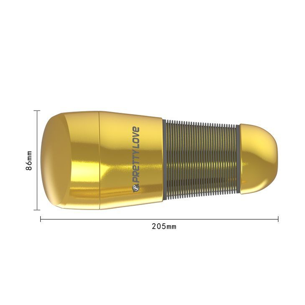Реалистичный ротик в элегантной колбе Gold-Lip