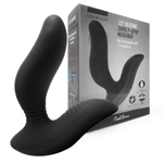 Черный вибромассажер простаты 3,5’’ curve p-spot massager - 12 см.