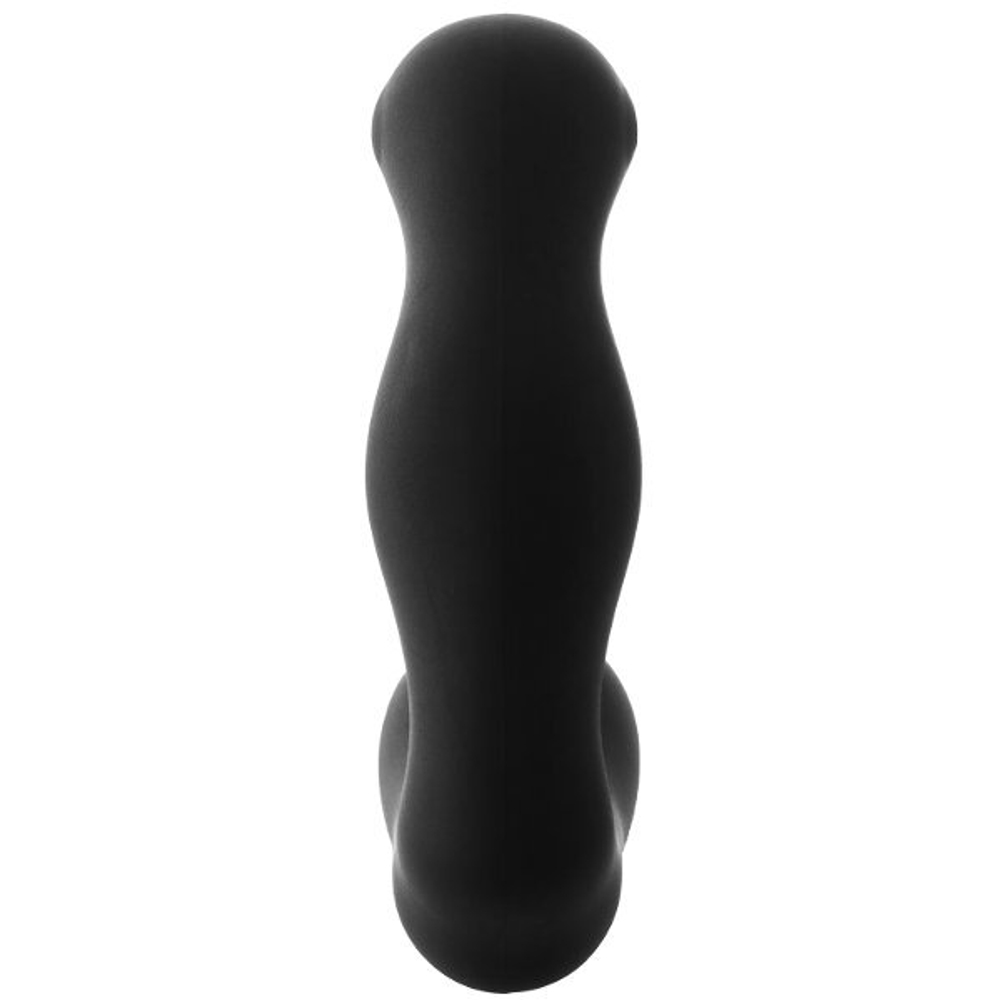 Черный вибромассажер простаты fantasstic vibrating prostate massager - 11,3 см.