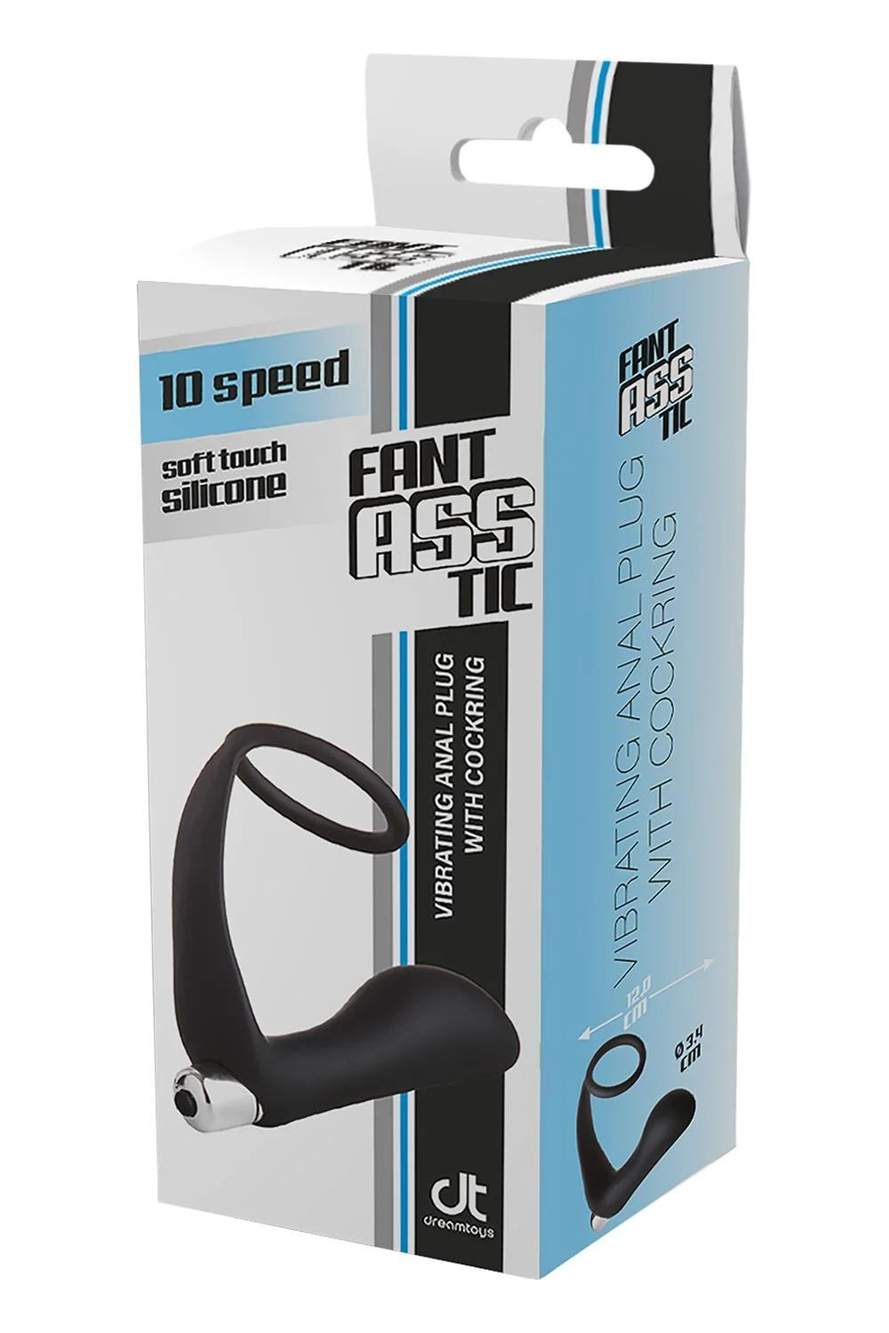 Черное эрекционное кольцо с вибропробкой vibrating anal plug with cockring